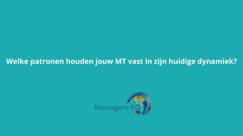 Welke patronen houden jouw MT vast in de huidige dynamiek