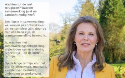 Samenwerking: we kunnen pas ontwikkelen รกls…